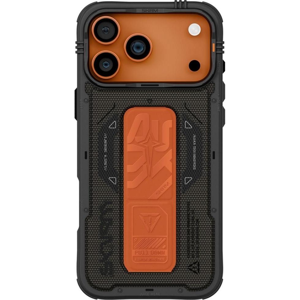 Skinarma Phantom Case for iPhone 17 Pro Max Magnetic Charging + Grip Stand Olive (Apple iPhone 17 Pro Max), Cover smartphone, Verde