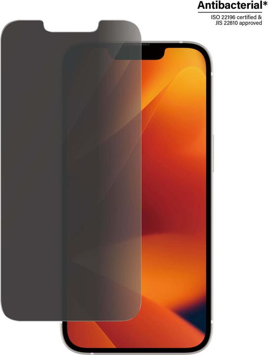 Productafbeelding PanzerGlass Screen Prot. Privacy Classic Fit iP 6.1 Inch 2022 (1 Stuk, Apple iPhone 14, Apple iPhone 13 Pro, Apple iPhone 13)