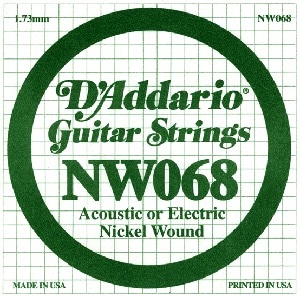 Produktbild D'Addario Nw068 (1 x, E-Gitarre, 0.07")