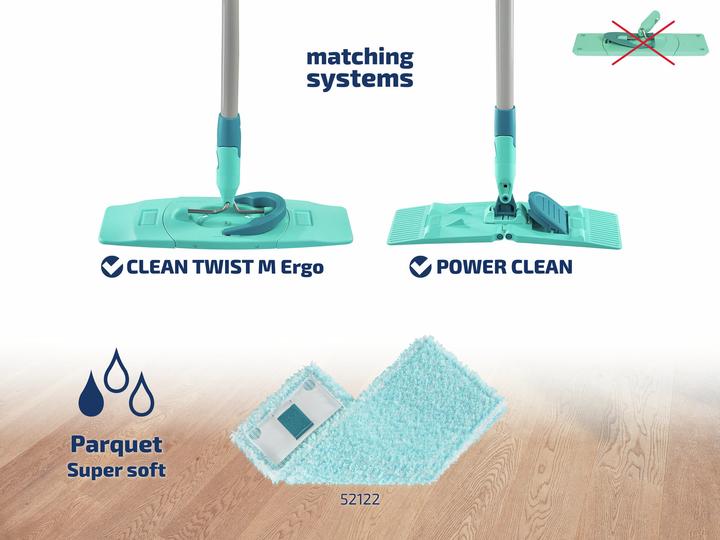 Produktbild Leifheit 2er Set Wischbezug CLEAN TWIST M Ergo super soft (2 Stk.)