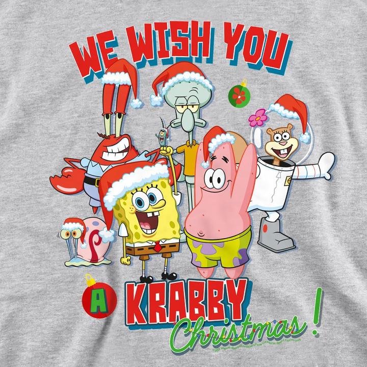 Image du produit Spongebob Squarepants - Sweat WE WISH YOU A KRABBY CHRISTMAS! - Adulte (XL)