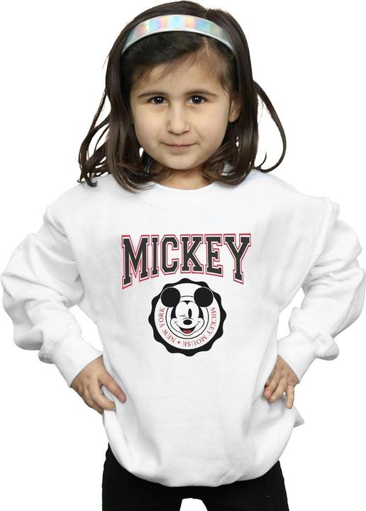Actual product image Disney Girls Mickey Mouse New York Seal Sweatshirt (128)