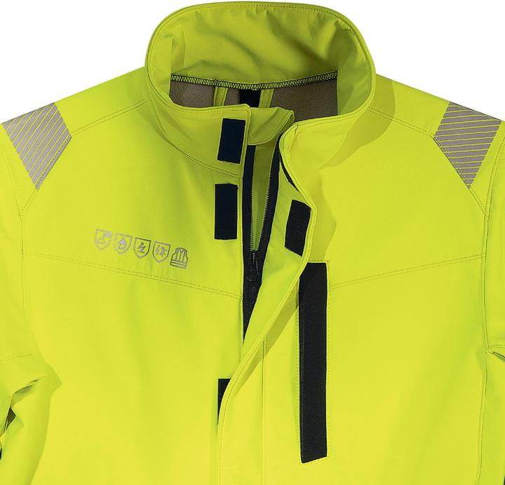 Actual product image Uvex Sports Softshell jacket uvex suXXeed multifunction yellow, warning yellow XL (XL)