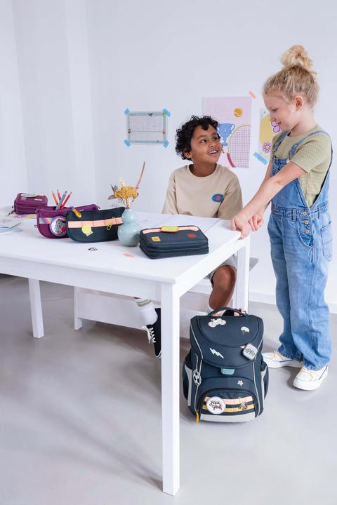 Actual product image Lässig Schulranzen-Set 6-tlg. Slim Unique navy (21 l)