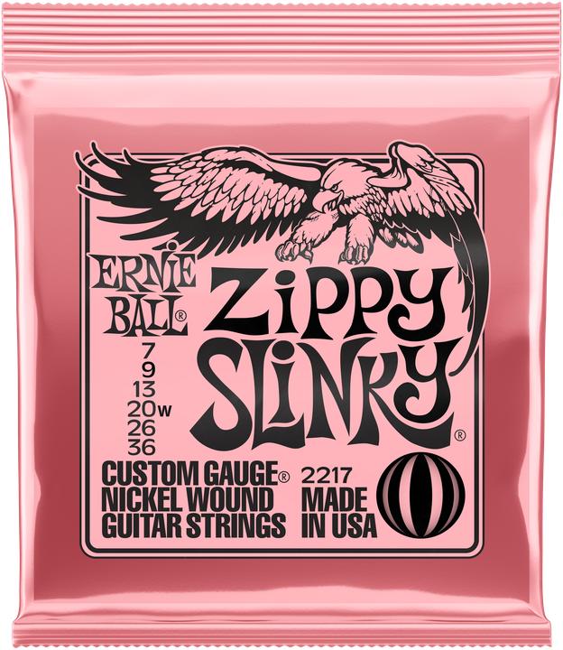 Ernie Ball Saitensatz, Slinky Nickel, Zippy 07-36 (6 x, E-Gitarre, 0.04")