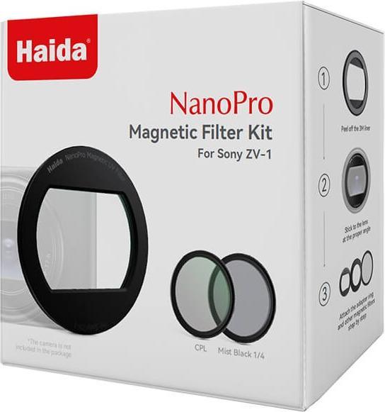 Produktbild Haida Filter Set zu Sony ZV1 II in schwarz (Diffusionsfilter, UV-Filter)