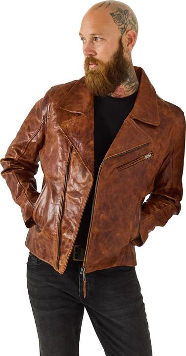 Immagine prodotto Joe Browns Biker Style Zip Up Leather Jacket (L)