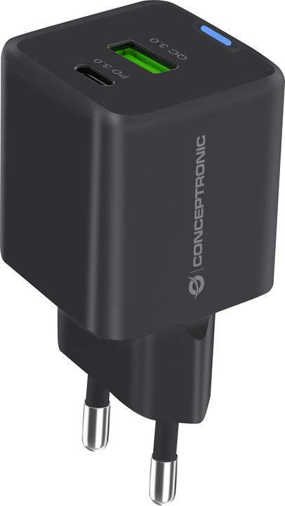 Image du produit Conceptronic Chargeur 2Port 20W,1xUSB-C,1xUSB-A Desk PD sw (20 W)