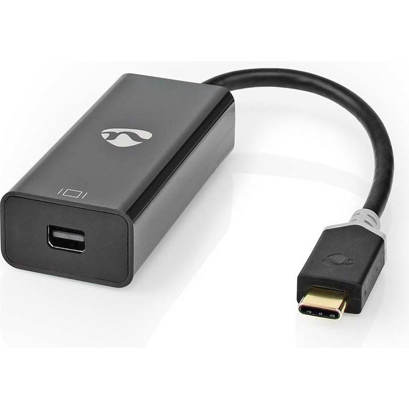 Thumbnail - Nedis USB Adapter USB 3.2 Gen 1 USB-CT Male Mini DisplayPort Female 0.20 m Round Gold Plated PVC Ant (USB Typ-C, Mini DP...