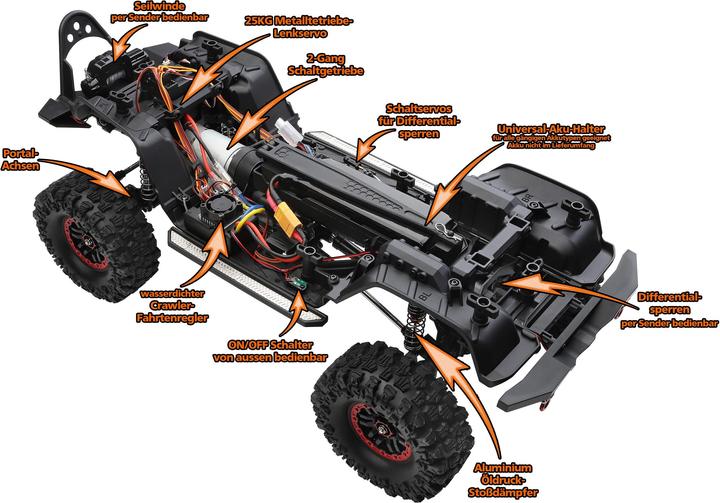 Produktbild DF-Models DF-4S Pro Crawler (ARR Almost-Ready-to-Race)