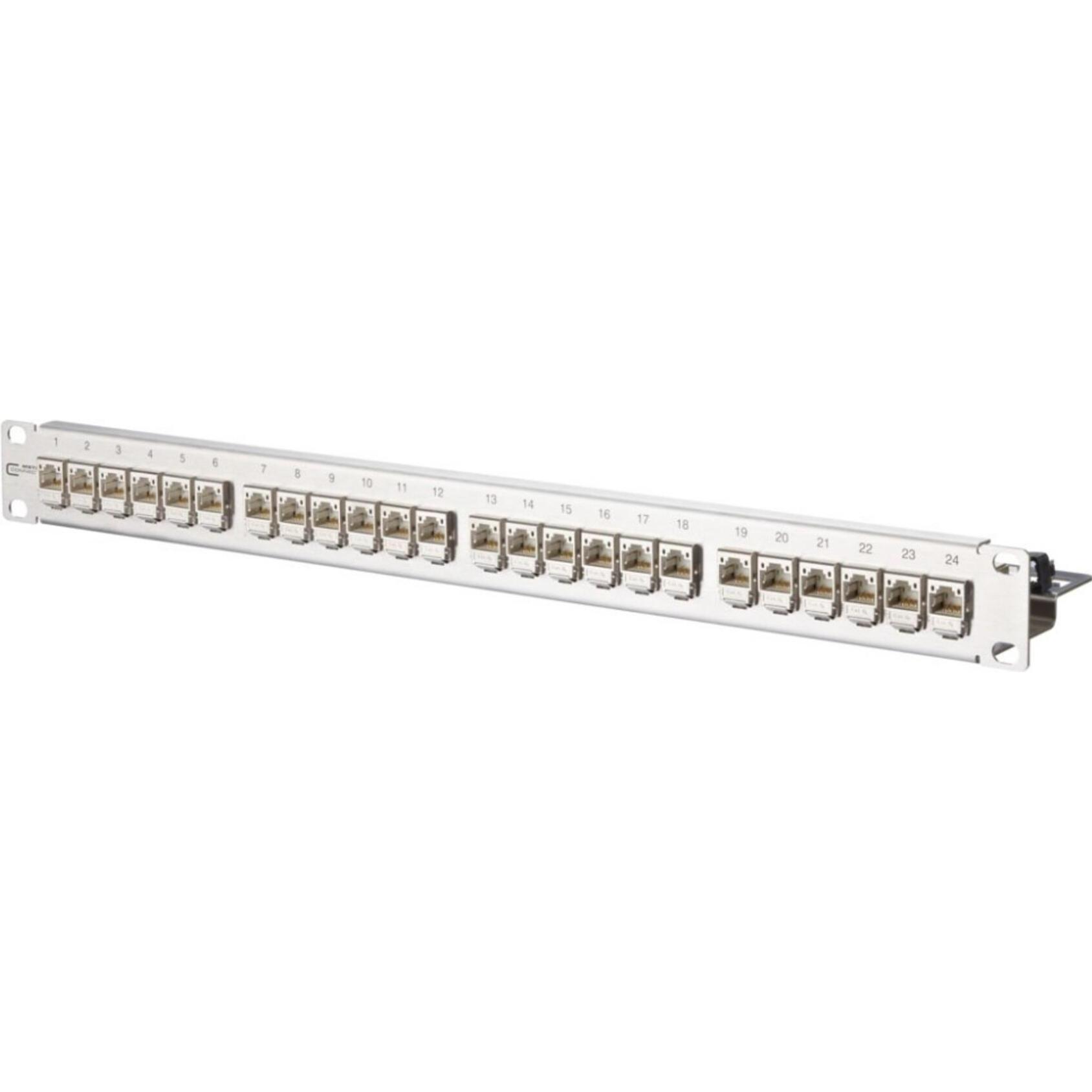 Metz Connect 130B11P1-E 1U 24-Port Zubehör Netzwerk, Server Zubehör, Silber