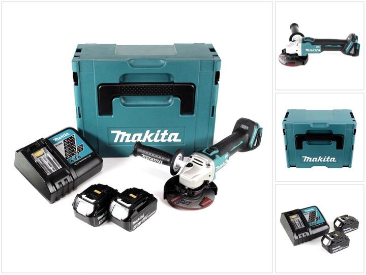 Immagine prodotto Makita Smerigliatrice angolare DGA504RMJ, 2 batterie (125 mm)