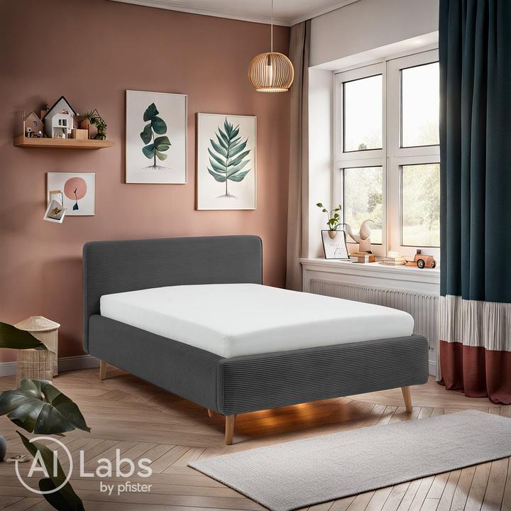 Actual product image Meise Möbel Mattis upholstered bed with bed base (140 x 200)