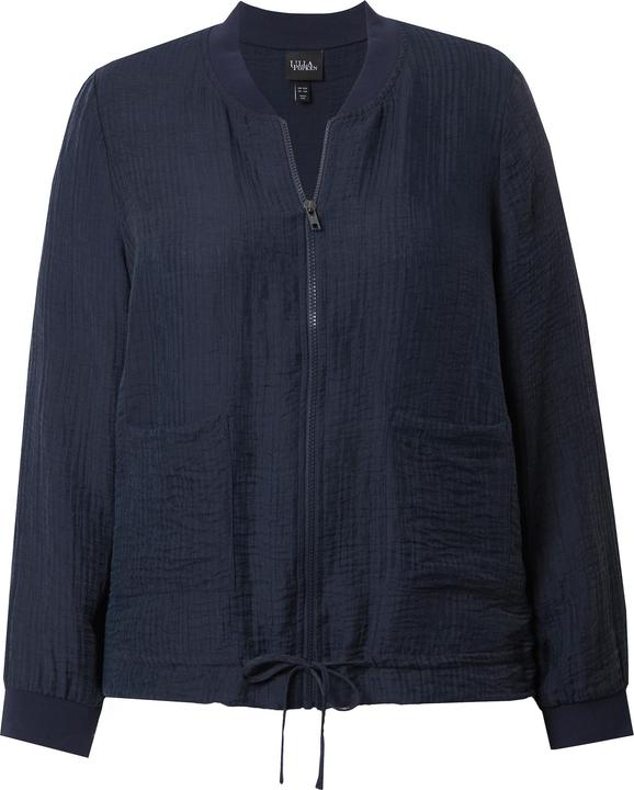 Image du produit Ulla Popken Blouson en Lyocell mélangé. Encolure style veste Teddy. Cordon de serrage (42, 44)