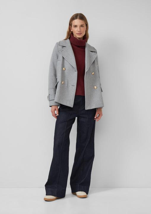 Produktbild s.Oliver Strickpullover Kuscheliger Strickpullover mit breitem Rollkragen (40)