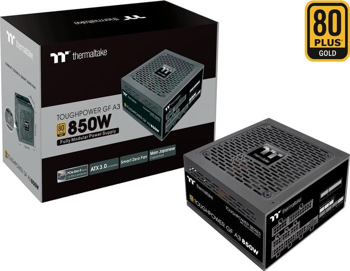 Produktbild Thermaltake Tt GF A3 850W ATX30 PS-TPD-0850FNFAGE-H (850 W)