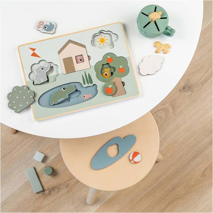 Actual product image Done by Deer Holz-Schichtpuzzle, 10-tlg. (10 pieces)