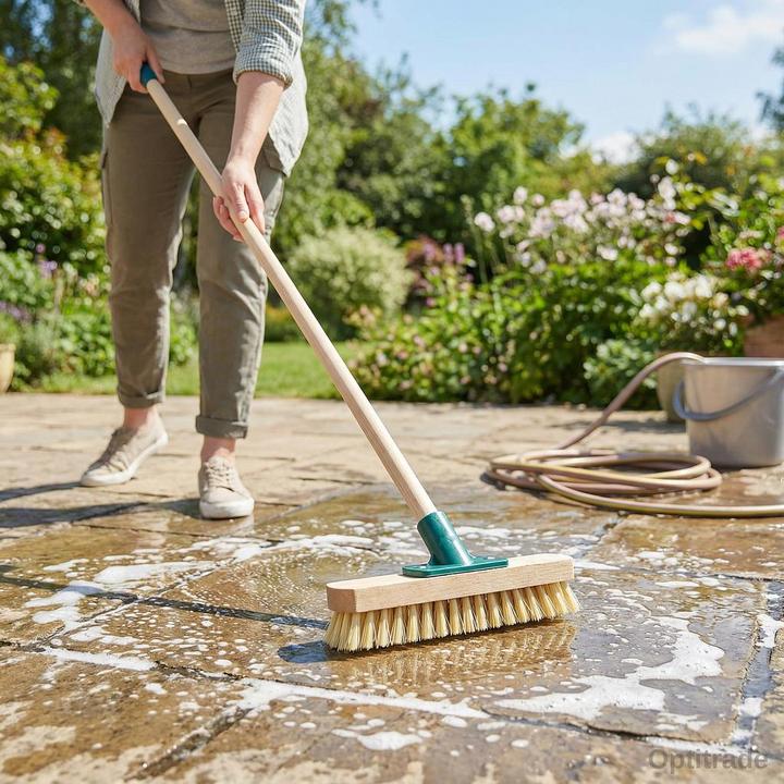 Productafbeelding Ultra Clean Schrobborstel met houten steel (1 Pcs.)