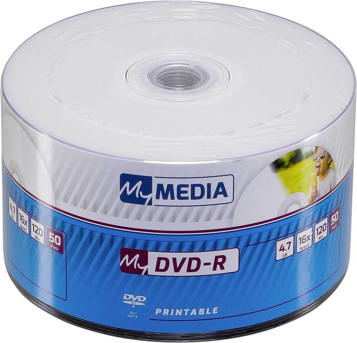Immagine prodotto MyMedia 1x50 DVD-R 4.7GB 16x Speed Printable Wrap (50 x)
