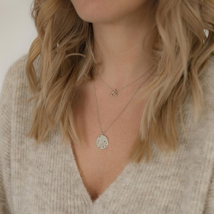 Actual product image Glanzstücke München Ladies All Seeing Eye Sterling Silver 50.0 cm base chain + 5.0 cm extension - 11538 (Sterling Silver, 50 - 55 cm)