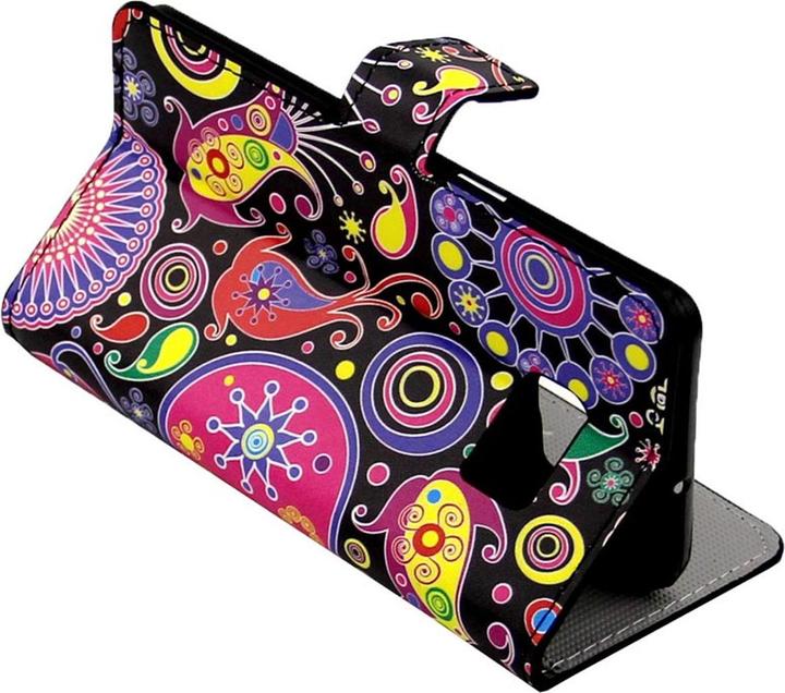Produktbild König Design Handyhülle Tasche für Handy Samsung Galaxy S6 Edge Plus Farbflash LSD (Samsung Galaxy S6 Edge)