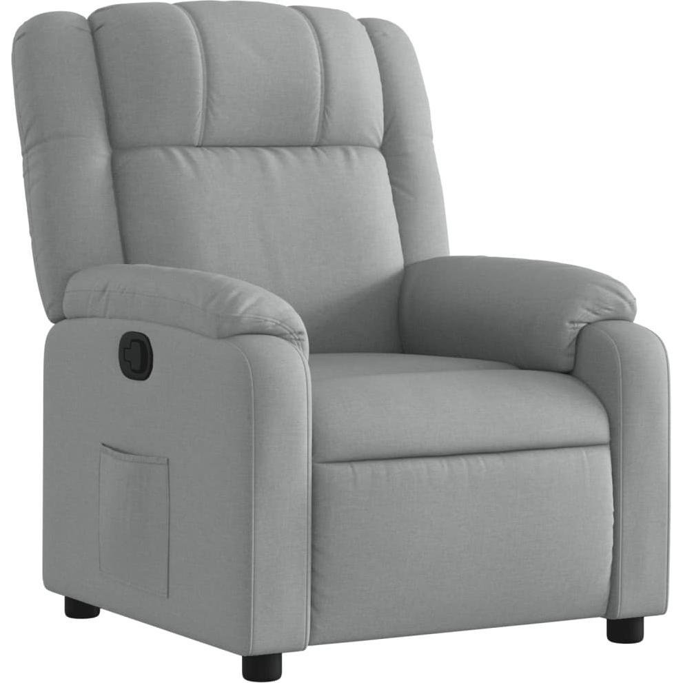 VidaXL, Sessel, Relaxsessel Hellgrau Stoff,Farbe: Hellgrau,Material: Stoff