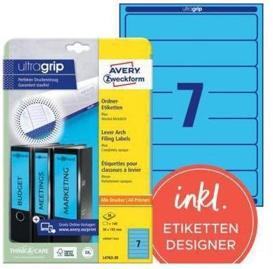 Image du produit Avery Étiquettes pour classeurs