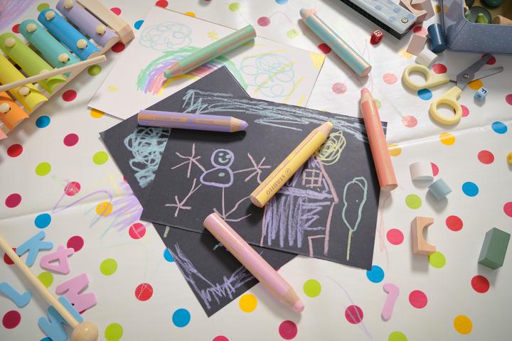 Produktbild STABILO woody 3 in 1 Buntstift mit Spitzer und Pinsel (Pastellfarben, 18 x)