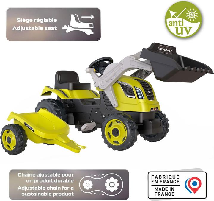 Produktbild Smoby Farmer Max + Trailer