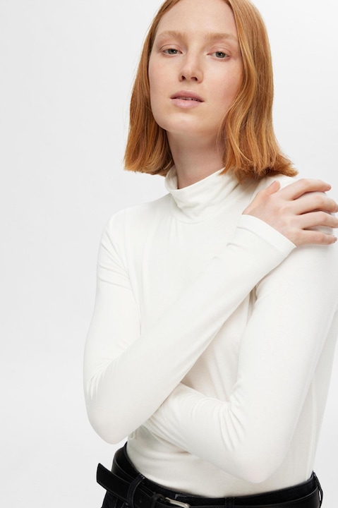 Image du produit Selected Femme Basic Haut à col haut avec manches longues (L)