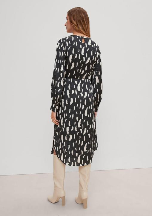 Image du produit Comma Kleid Kleid mit Bindegürtel (38)