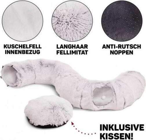 Actual product image CanadianCat Katzentunnel Otis Hellgrau (Cat tunnel)