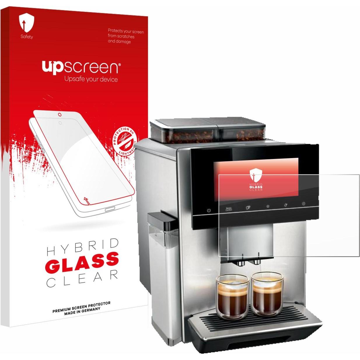 upscreen Scratch Shield Panzerglasfolie, Zubehör Kaffeemaschinen, Transparent