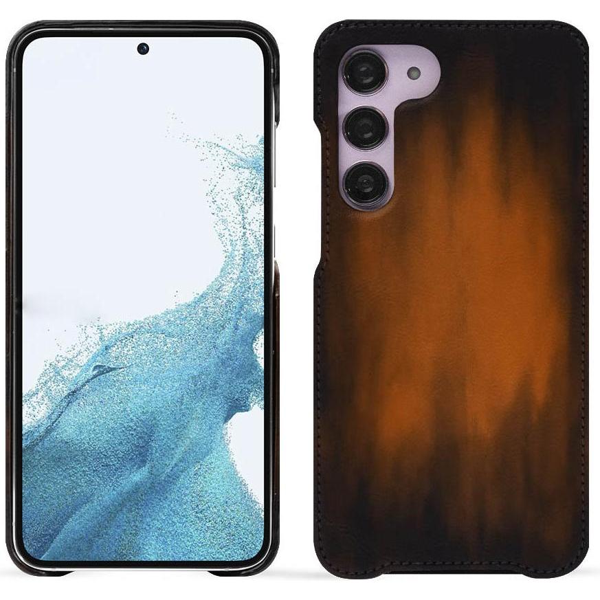 Noreve Lederschutzhülle (Samsung Galaxy S23), Smartphone Hülle, Braun