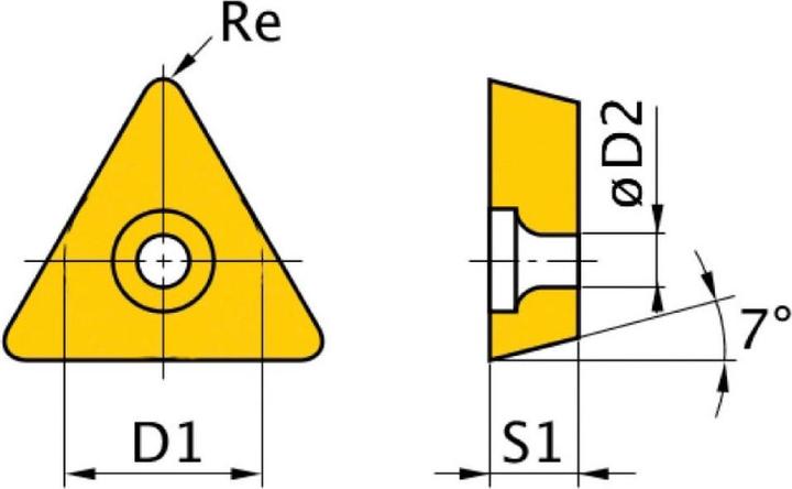 Immagine prodotto Optimum Inserti di ricambio in carburo ISO TCMT090204
