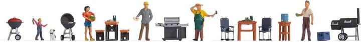 Actual product image Noch H0 figures barbecue