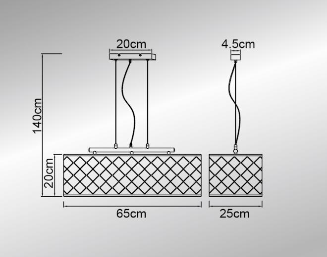Produktbild Globo Hängeleuchte Clarke (E27)