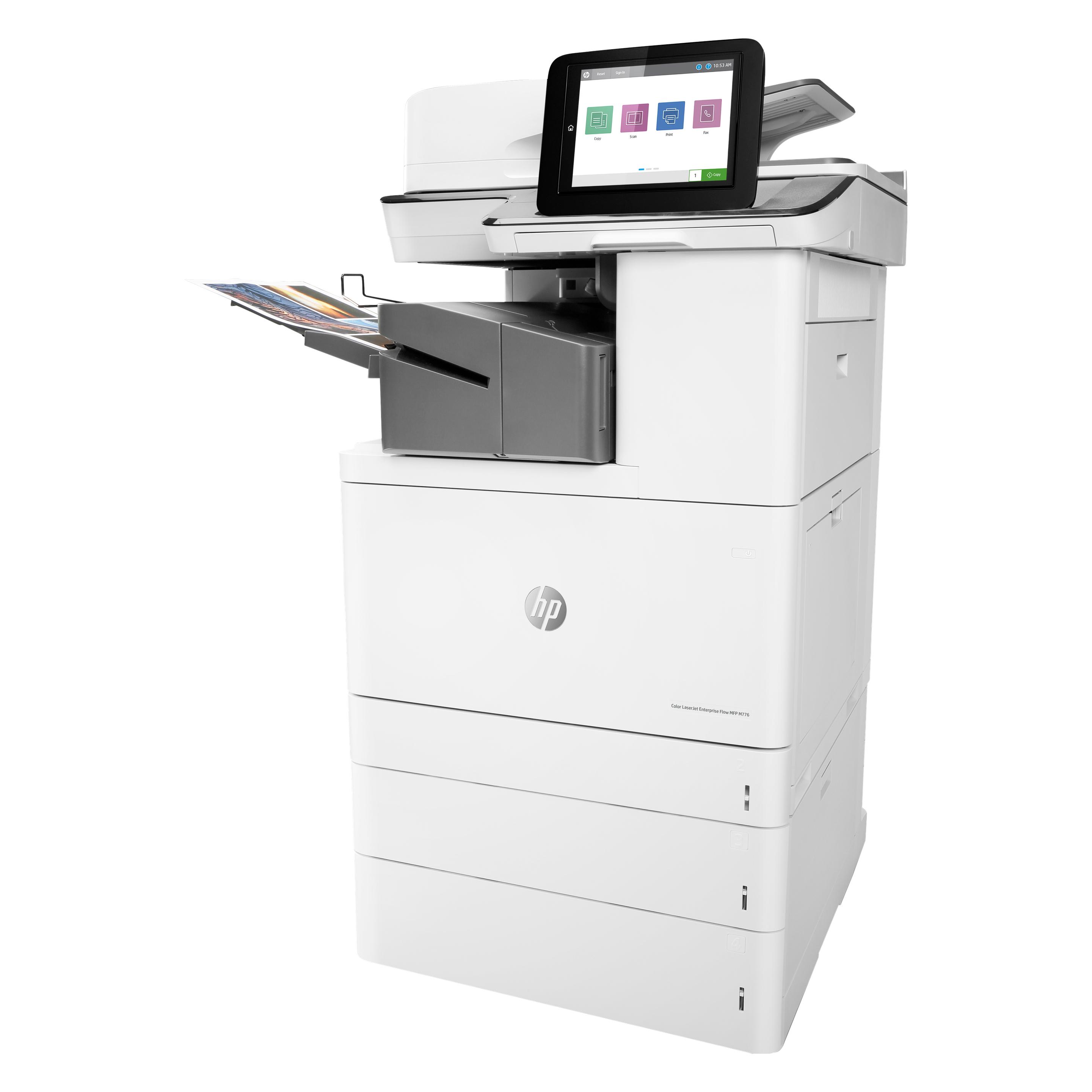 HP MFP M776zs (Laser, Farbe), Drucker, Grau, Schwarz