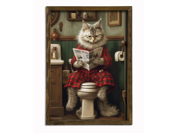Image du produit Wallxpert Tableau chat 35 x 47 cm (35 x 47 cm)