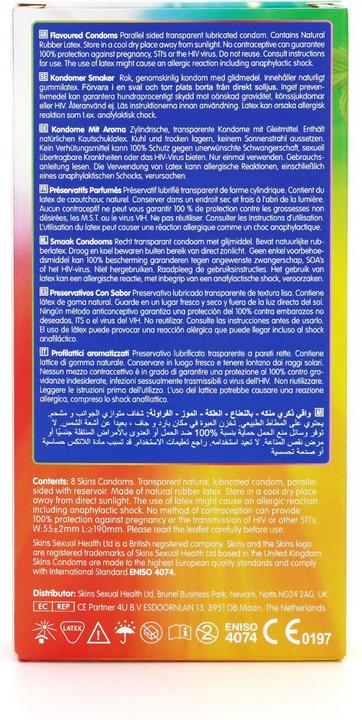Actual product image Skins Condom Flavours 12 Pack (12 pcs.)
