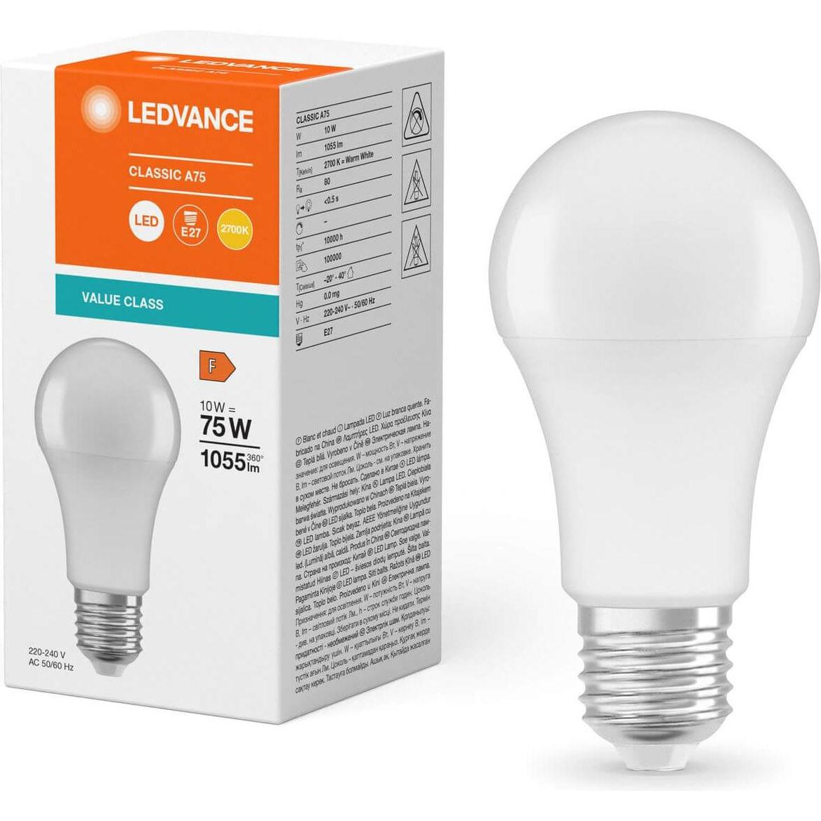 Thumbnail - Ledvance, Leuchtmittel, LED-Lampe (E27, 10 W, 1055 lm, 1 x, F)