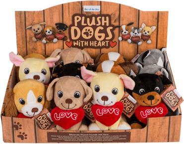Actual product image Sombo Plush dog with heart Love