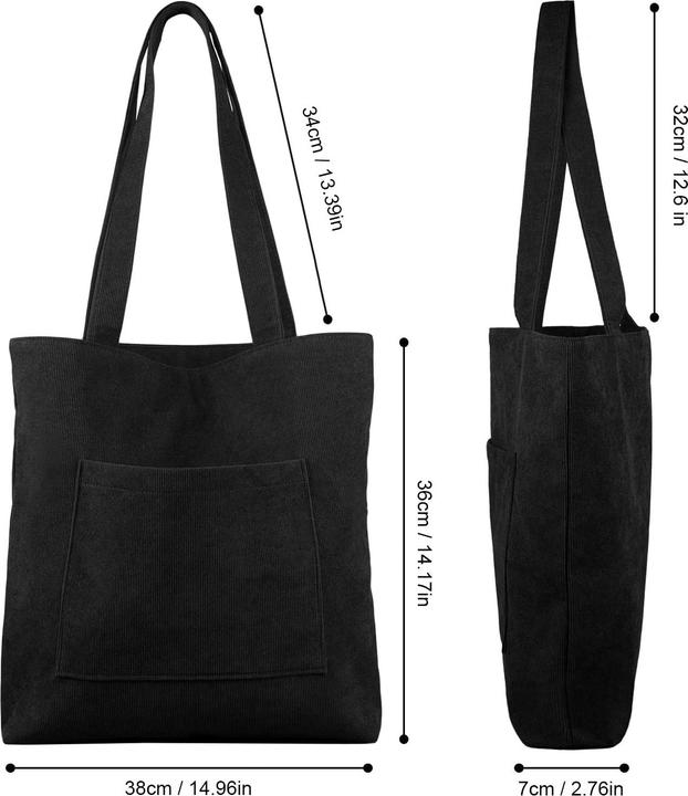 Produktbild Only-Bags.Store Kordeltasche Umhängetasche mit Reissverschluss, Umhängetaschen Handtasche Shopper Tasche