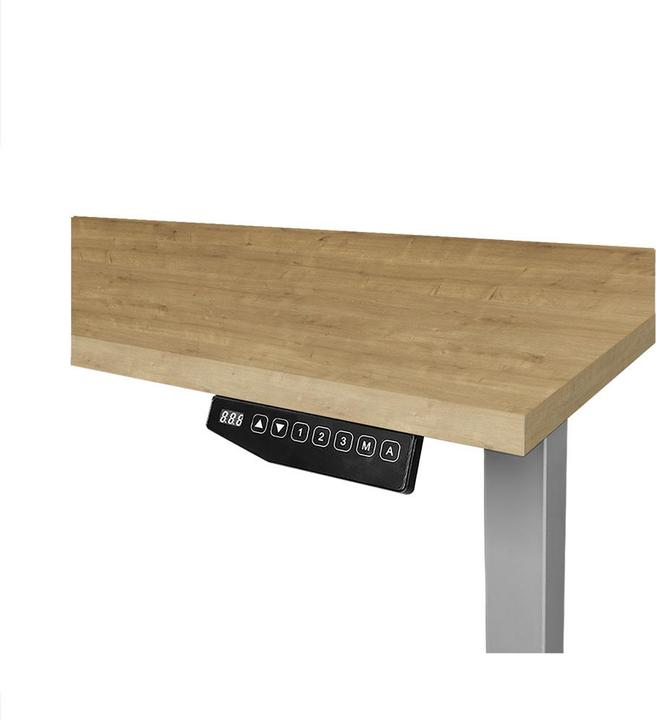 Produktbild Contini höhenverstellbarer Bürotisch 200 x 90 cm Eichendekor / Gestell dunkelgrau