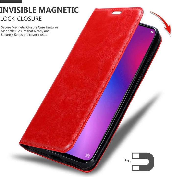 Actual product image Cadorabo Book Invisible Magnet Cover (Oppo R17)