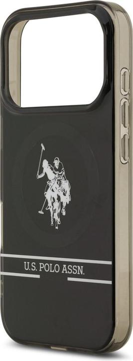 Productafbeelding U.S. Polo US Polo DH and Bottom Stripe Logo MagSafe Case for iPhone 17 Pro Black (Apple iPhone 17 Pro)