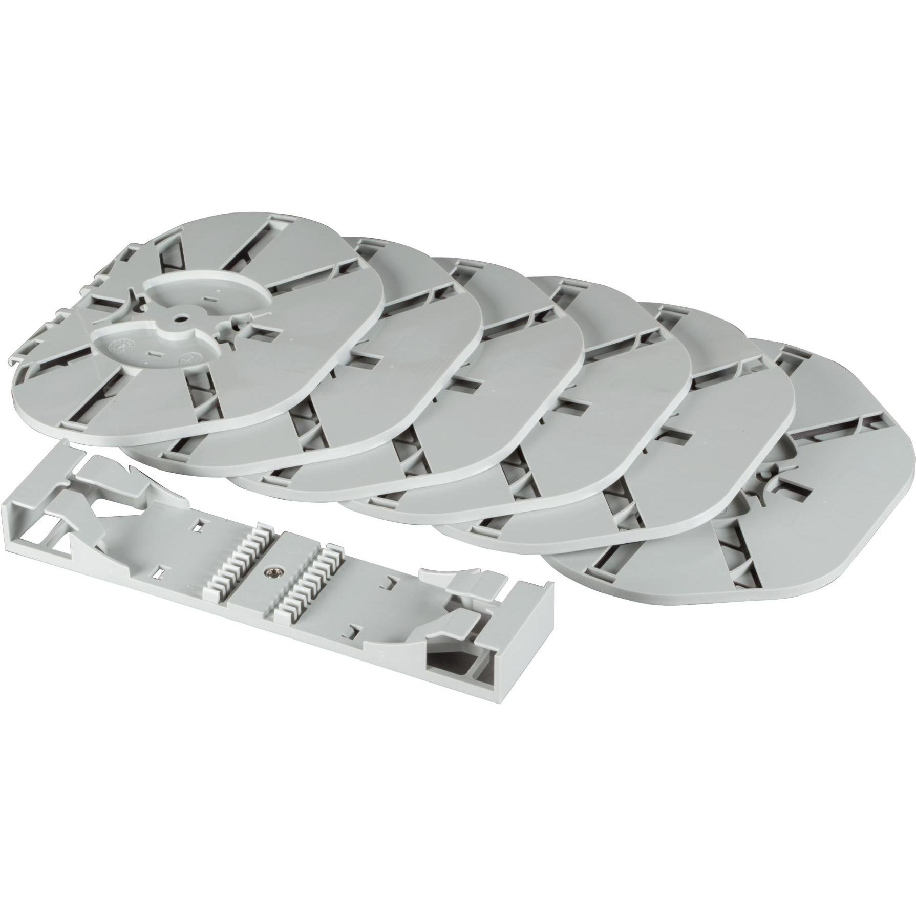 EFB Elektronik Zubehör Spleisskassetten ANT 4 Kassetten (4x12) 6mm hoch Fächerkassettensätze mit 4 mm Kassetten für (STHD2-4-12A)