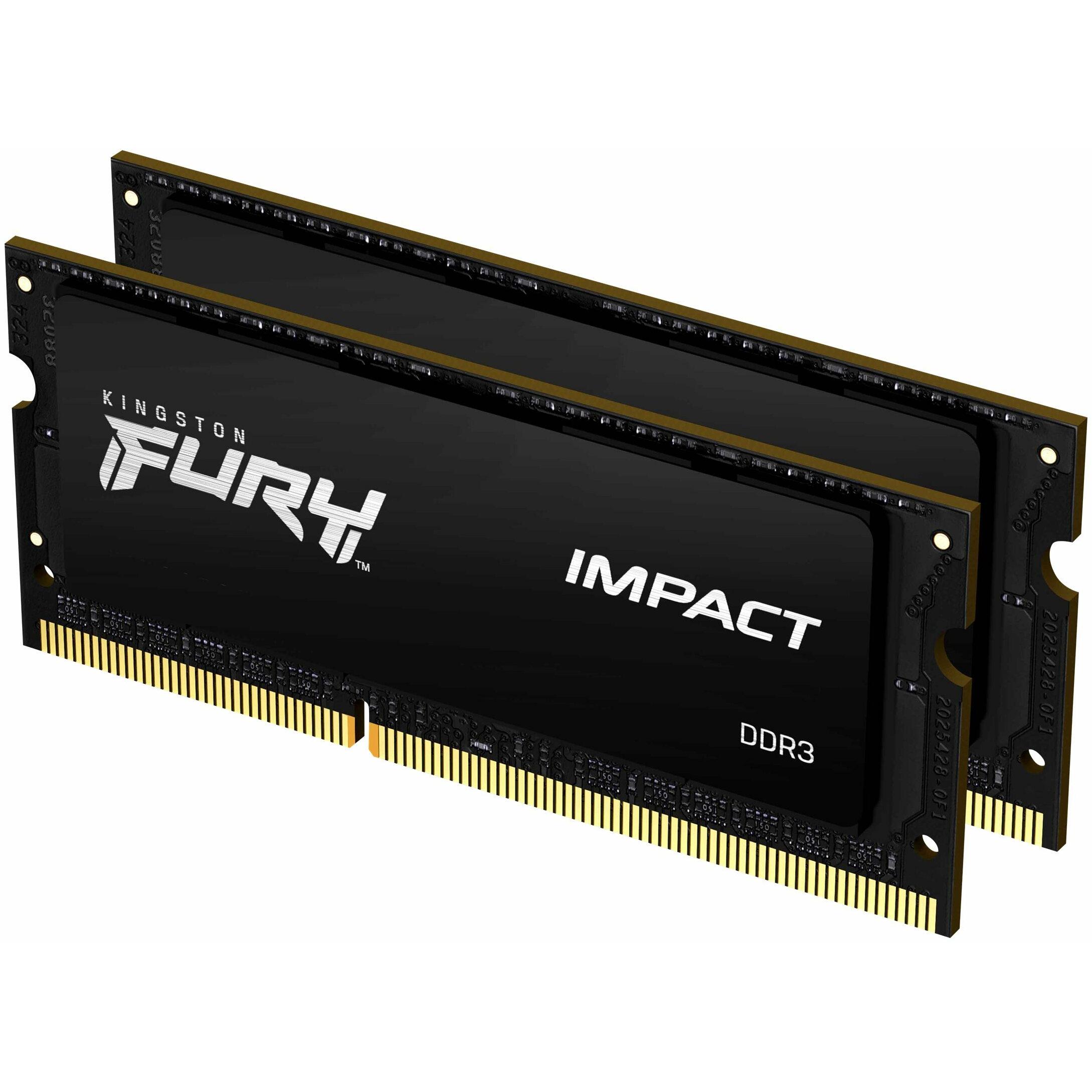 Kingston FURY Impact (2 x 8GB, 1866 MHz, DDR3-RAM, SO-DIMM), RAM, Schwarz