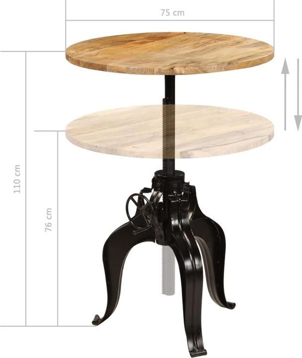 Produktbild vidaXL Bartisch (75 x 75 x 110 cm)