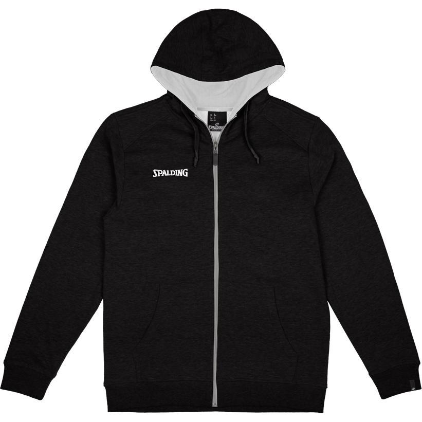 Spalding, Herren, Laufjacke, Flow Hoody Zipper Jacket (S), Schwarz, S